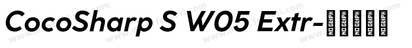 CocoSharp S W05 Extr字体转换